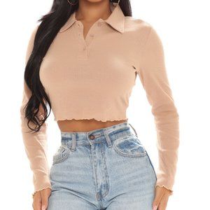 Better Without You Long Sleeve Top - Taupe